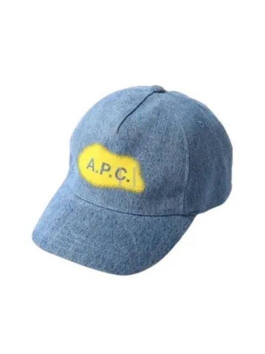 Eden Embroidered Logo Ball Cap Blue - A.P.C. - BALAAN 2