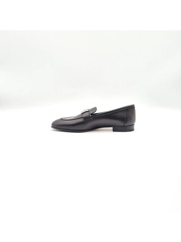 Paris Loafers Goatskin Palladium Noir - HERMES - BALAAN 5