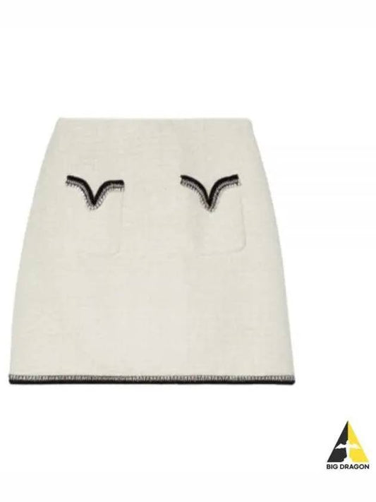 Metallic Boucle Mini Skirt SC22 002 - SELF PORTRAIT - BALAAN 1