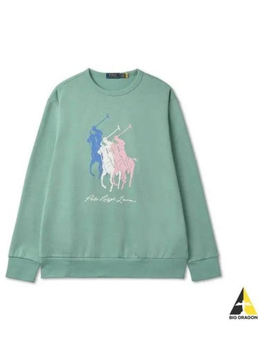 Big Pony Fleece Sweatshirt Green - POLO RALPH LAUREN - BALAAN 1