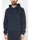 Logo Patch Dark Navy Hoodie 741564151 V0020 - STONE ISLAND - BALAAN 4