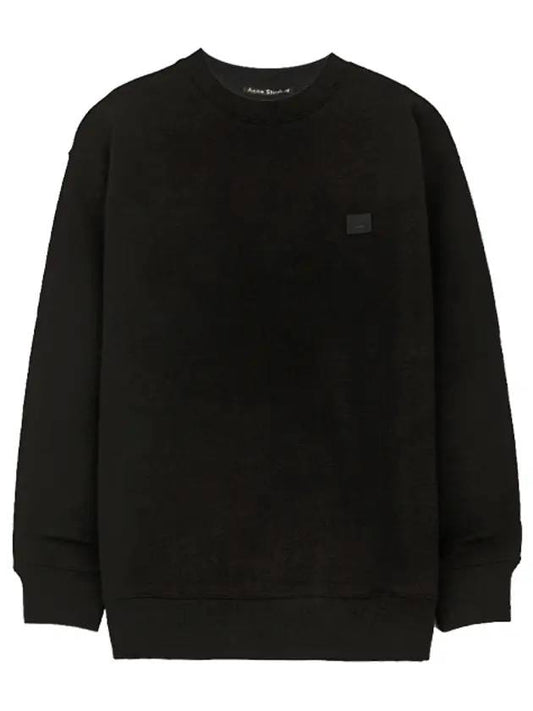 Forba Face Crewneck Logo Sweatshirt Black - ACNE STUDIOS - BALAAN 1