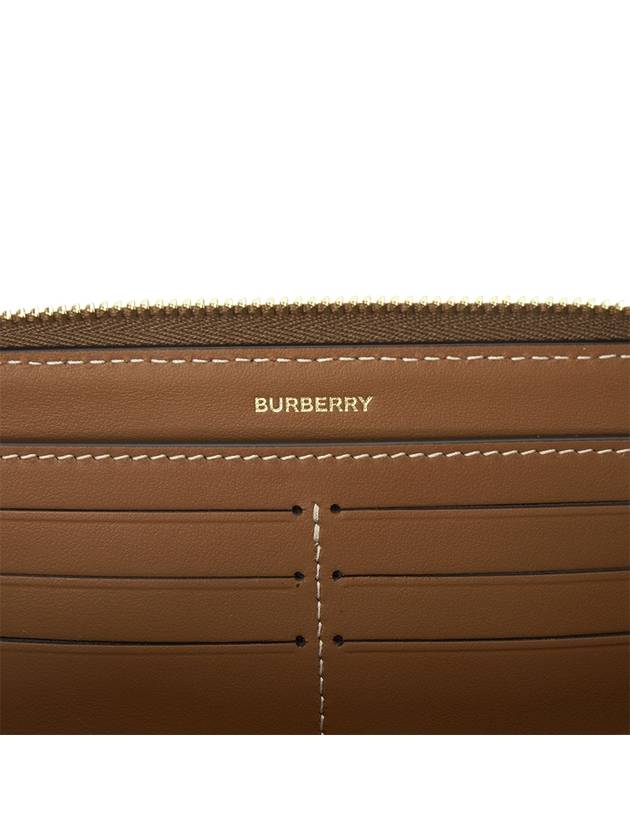 Check Zip Around Long Wallet Archive Beige - BURBERRY - BALAAN 6