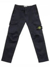 Wappen Patch Old Treatment Slim Fit Cargo Straight Pants Navy - STONE ISLAND - BALAAN 2