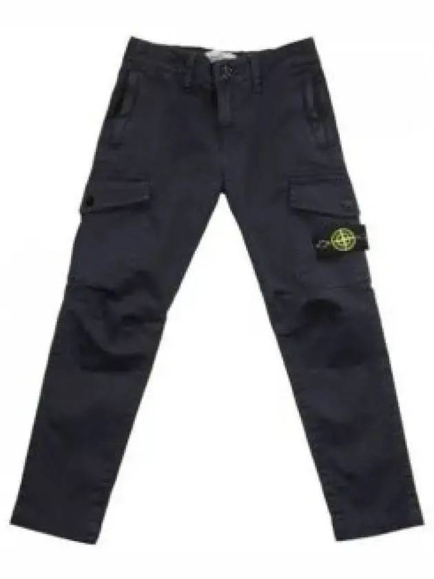 Wappen Patch Old Treatment Slim Fit Cargo Straight Pants Navy - STONE ISLAND - BALAAN 2