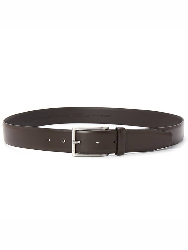 Logo Leather Belt Dark Brown - HUGO BOSS - BALAAN 3