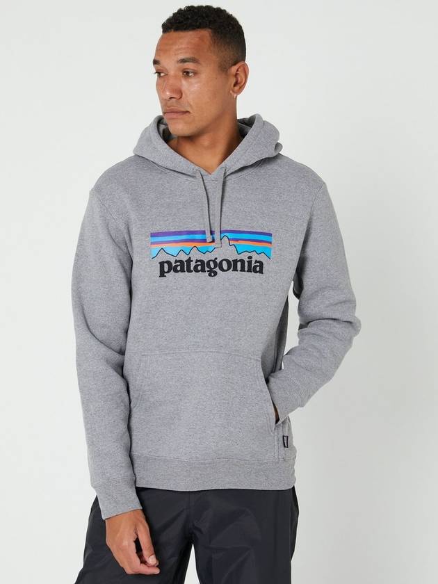 P 6 Logo Uprisal Hoodie Grey - PATAGONIA - BALAAN 2