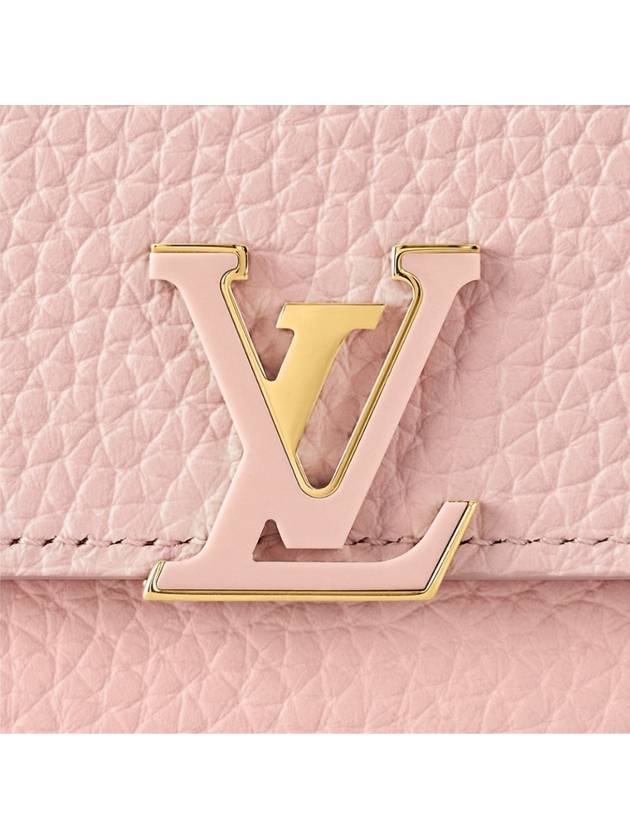 Capucines Compact Half Wallet Rose Jasmin - LOUIS VUITTON - BALAAN 7