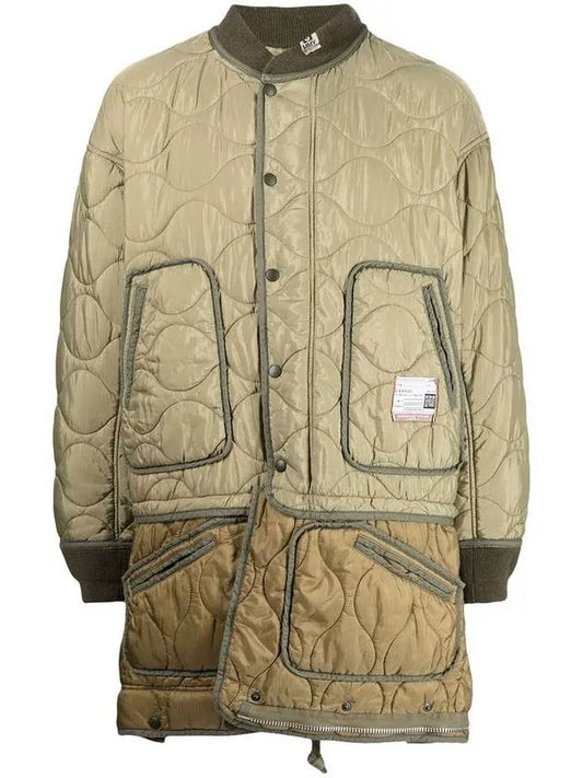 Jacket Layered Quilted Coat Men's Khaki A09CT051 KHAKI - MIHARA YASUHIRO - BALAAN 2