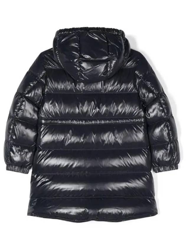 Moncler Kids 8 10 DACCA Hooded Long Down Coat Navy - MONCLER - BALAAN 3