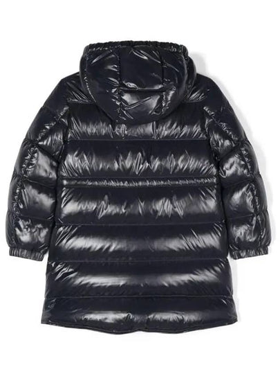 Moncler Junior 14 DACCA Hooded Long Down Coat Navy - MONCLER - BALAAN 2