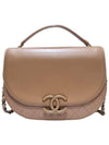 Women s A93461 Beige Leather Coco Curve Medium Tote Bag Shoulder - CHANEL - BALAAN 1