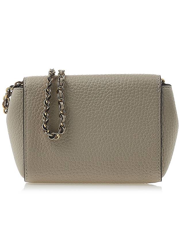 Mini Lily Leather Shoulder Bag Chalk - MULBERRY - BALAAN 4