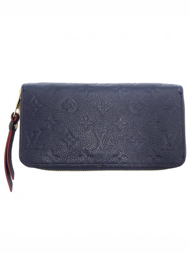 Women s Louis Vuitton M62121 Navy Monogram Empreinte Zippy Wallet Long gt Gangbuk used luxury goods - LOUIS VUITTON - BALAAN 1