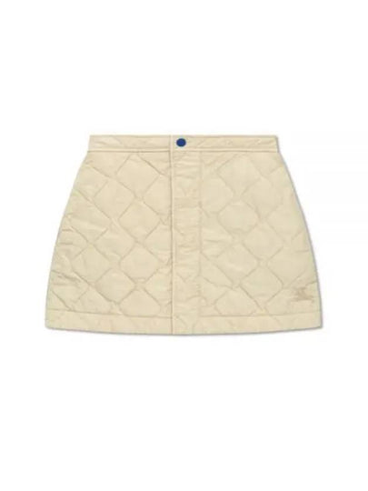 Quilted Nylon A-Line Skirt Beige - BURBERRY - BALAAN 2