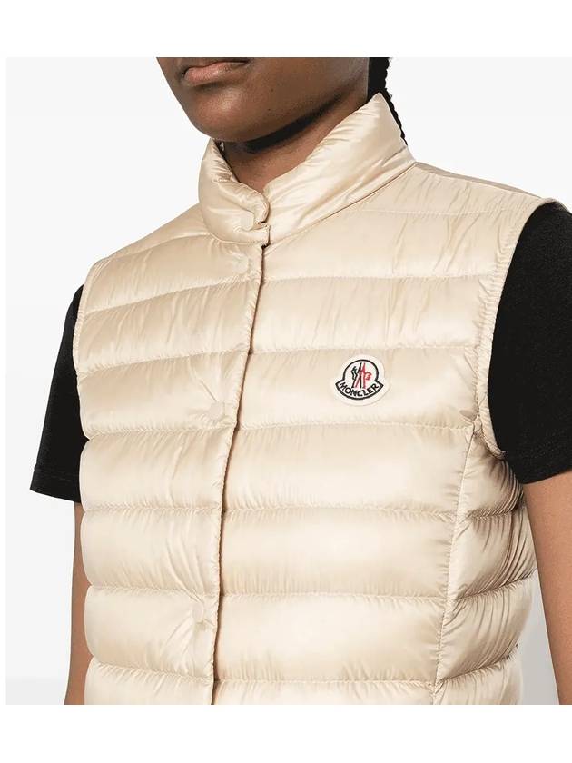 Women s Rihanna logo patch padded vest 1A10200 53048 200 - MONCLER - BALAAN 4