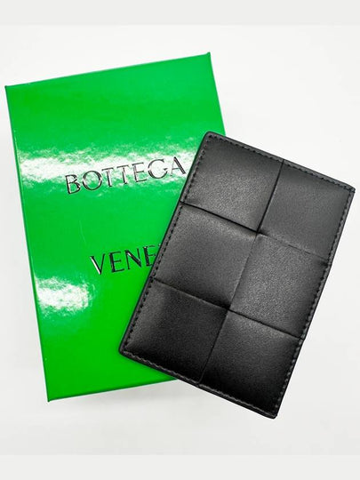 Intrecciato Cassette Card Wallet Black - BOTTEGA VENETA - BALAAN 2