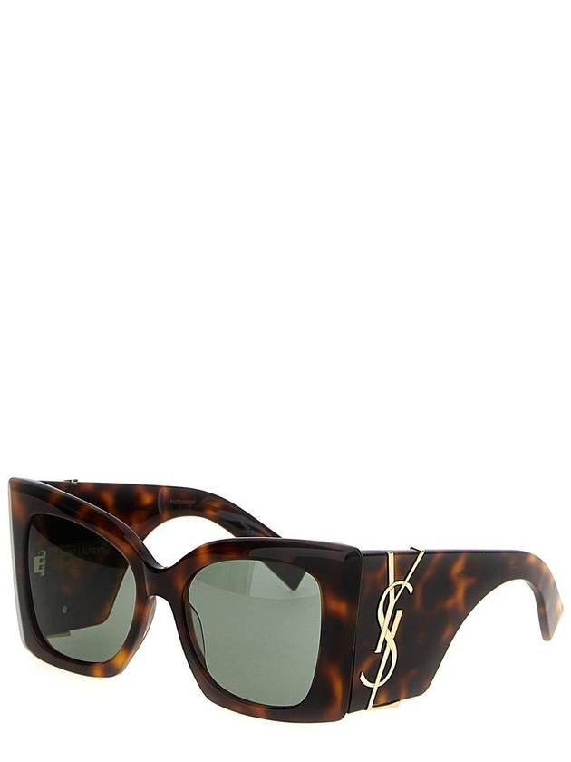 Eyewear Oversize Frame Sunglasses Havana Brown - SAINT LAURENT - BALAAN 2