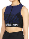 TB Logo Sportive Zip Up Sleeveless Blue - BURBERRY - BALAAN 3