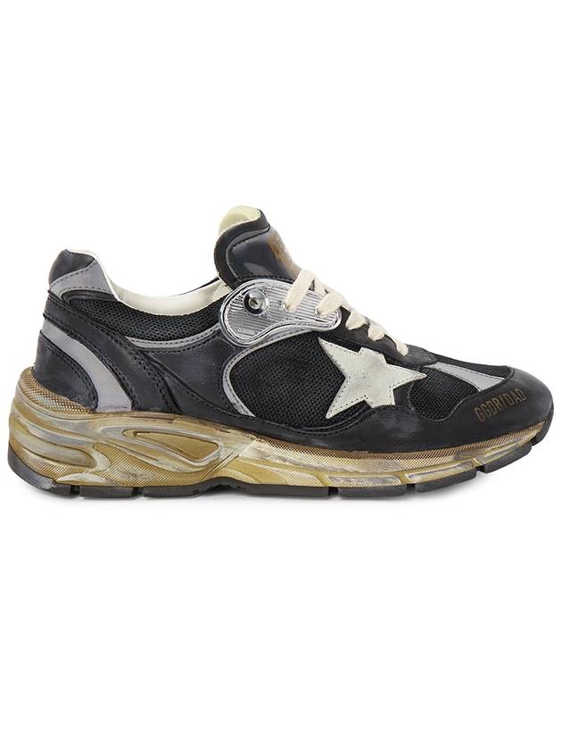 Dad-Star Mesh Nappa Leather Low Top Sneakers Black Ice Grey - GOLDEN GOOSE - BALAAN 6