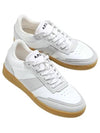 Pain Leather Low Top Sneakers White Caramel - A.P.C. - BALAAN 2