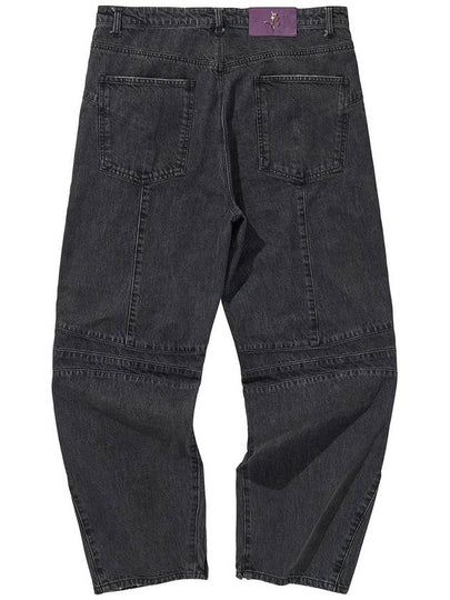 DENIM BIKER BAGGY PANTS BLACK - LIBERE - BALAAN 2