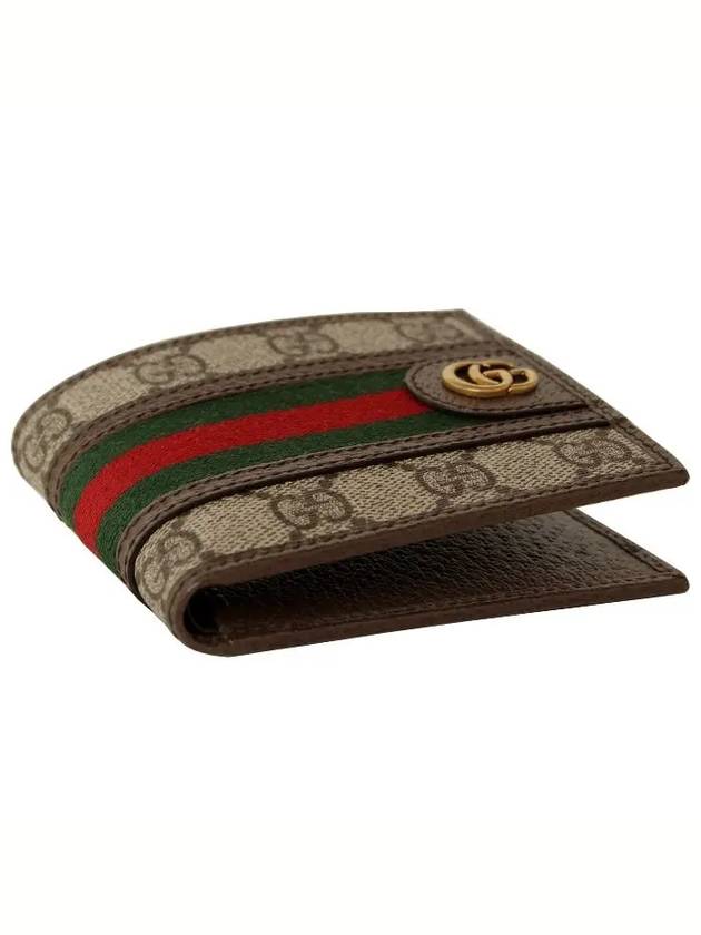 Ophidia GG Half Wallet Beige Ebony - GUCCI - BALAAN 4