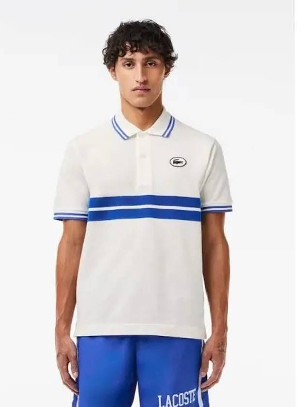 Men s color combination tipping puff badge match polo t shirt PH7447 54G I up domestic product GQ2N24013021162 - LACOSTE - BALAAN 1