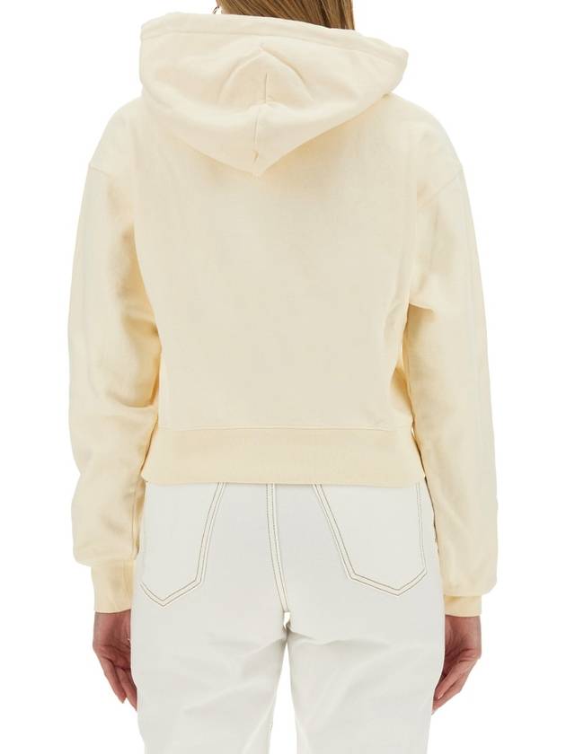 Le Sweatshirt Gros Grain Cotton Hoodie Light Beige - JACQUEMUS - BALAAN 5