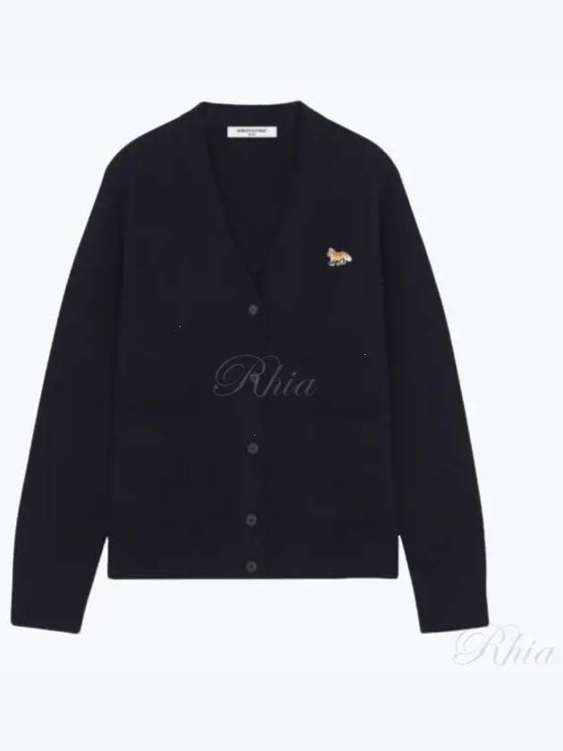 Baby Fox Patch Boxy Cardigan Navy - MAISON KITSUNE - BALAAN 2