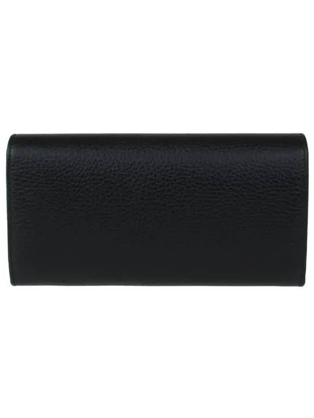 GG Marmont Continental Leather Long Wallet Black - GUCCI - BALAAN 5