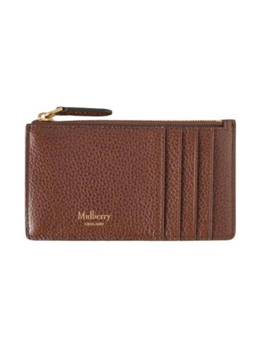 Continental Zipper Long Card Holder Oak RL7976 552G110 - MULBERRY - BALAAN 1