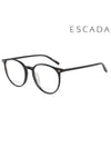 Glasses Frame VES B6003S 0A01S Round Acetate Men Women - ESCADA - BALAAN 1