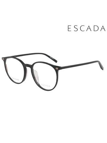 Glasses Frame VES B6003S 0A01S Round Acetate Men Women - ESCADA - BALAAN 1