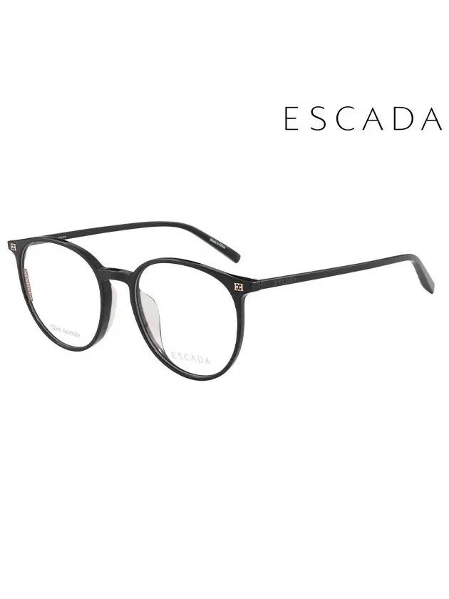 Glasses Frame VES B6003S 0A01S Round Acetate Men Women - ESCADA - BALAAN 2