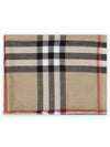 Check Wool Silk Scarf Beige - BURBERRY - BALAAN 3