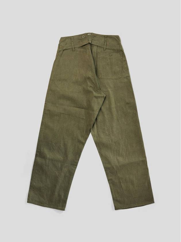 British Work Straight Pants Green - NIGEL CABOURN - BALAAN 3