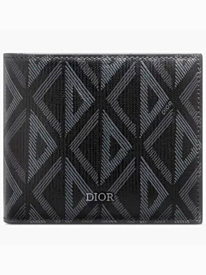 CD Diamond Canvas Half Wallet Black - DIOR - BALAAN 2