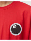 8 ball dot logo short sleeve t shirt red 1904646 - STUSSY - BALAAN 6