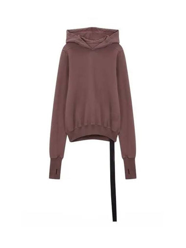 WOMEN DRKSHDW Hole Cuff Hooded Sweatshirt Purple 271474 - RICK OWENS - BALAAN 1