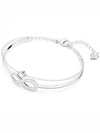 Hyperbola Infinity Chain Bangle Bracelet Silver - SWAROVSKI - BALAAN 3