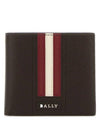 Men’s 3 Stripe Half Wallet Brown - BALLY - BALAAN 1