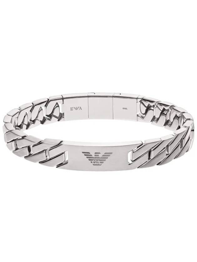 Logo Chain Bracelet Silver - EMPORIO ARMANI - BALAAN 1