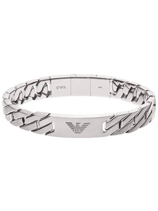 Logo Chain Bracelet Silver - EMPORIO ARMANI - BALAAN 1