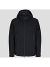 Men's Protech Lens Down Hooded Jacket Black - CP COMPANY - BALAAN 2