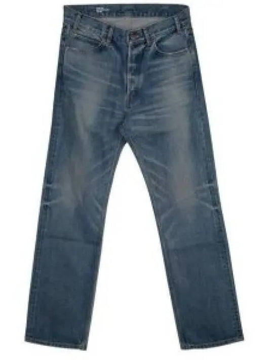 Men's Union Wash Mid Rise Cut Jeans Blue - CELINE - BALAAN 2