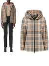 Check Hooded Jacket Archive Beige - BURBERRY - BALAAN 2