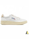 Medalist Goatskin Low Top Sneakers Gold White - AUTRY - BALAAN 2