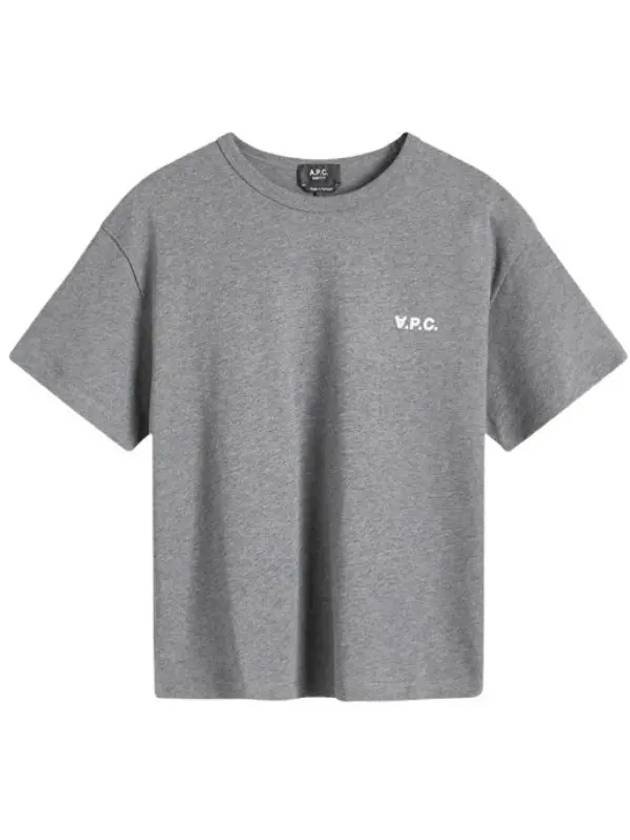 Boxy Micro Logo Short Sleeve T-Shirt Charcoal - A.P.C. - BALAAN 2