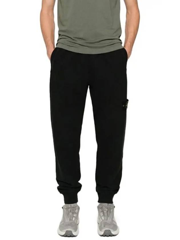 Signature Wappen Patch Cotton Baggy Pants Black - STONE ISLAND - BALAAN 2